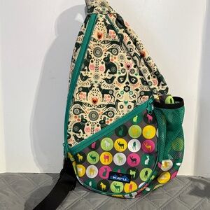Kavu Multicolor Animal Pattern Sling Bag